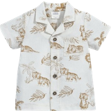 S Shirts Children's Clothing Mamas & Papas Baby Jungle Linen Shirt - Beige