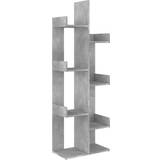 Grey Book Shelves vidaXL Concrete Grey Book Shelf 140cm