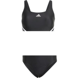 Elastane/Lycra/Spandex Bikini Sets adidas 3-Stripes Bikini - Black/White