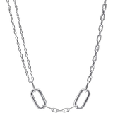 Pandora ME Double Link Chain Necklace - Silver