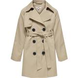 Coat - Polyester Jackets Kids Only Chloe Trench Coat - Tannin (15323249)