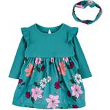 Carter's Baby Floral Bodysuit Dress Set 2-piece - Turquoise