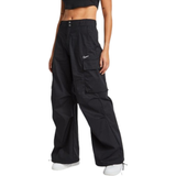 Nike Elastane/Lycra/Spandex Trousers Nike Sportswear Women's High-Waisted Loose Woven Cargo Trousers - Black