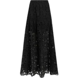 Long Skirts AllSaints Rosie Broderie Midi Skirt - Black