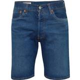 Denim Shorts - Men Levi's 501 Hemmed Shorts - Bleu Eyes Break Short/Blue