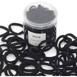 Shein 50pcs/Can Girls' Basic High Elasticity Hair Ties For Ponytail, Hairstyle (Assorted Colors) Casual