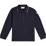 Jersey Children's Clothing Moncler Tricolor Long Sleeve Polo Shirt - Navy Blue (I29548B000018496W778)