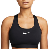Breathable Bras Nike Women's Swoosh Medium Support Padded Sports Bra - Black/White