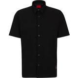 Hugo Boss Cotton Clothing Hugo Boss Ebor Short Sleeve Shirt - Black