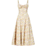 Cotton Dresses House of CB Carmen Sleeveless Blend Midi Dress - Peony Print