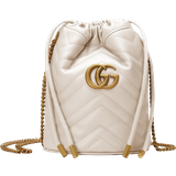 Gucci Bucket Bags Gucci GG Marmont Mini Bucket Bag - White
