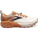 Brown - Men Running Shoes Brooks Cascadia 16 M - White/Biscuit/Rooibos