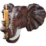 Design Toscano Elephant Wall Sconces Candle Holder 24.1cm