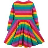Frugi Sofia Skater Dress - Foxglove Rainbow Stripe