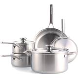 Merten & Storck Tri-Ply Stainless Steel Cookware Set with lid 8 Parts