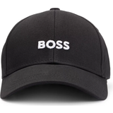 Hugo Boss Men Accessories Hugo Boss Cotton-Twill Six-Panel Cap with Embroidered Logo - Black