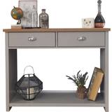 Natural Console Tables GFW Lancaster Grey/Natural Console Table 35x97cm