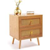 Beautify Btfy Brown Bedside Table 41.5x48cm