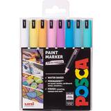 Water Based Markers Uni Posca PC-1MR Extra Fine Bullet Pastel Colours 8-pack