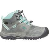 Drawstring Walking shoes Keen Kid's Ridge Flex Mid WP Boot - Grey/Blue Tint