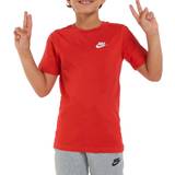 Nike Older Kid's Sportswear T-shirt - University Red/White (AR5254-657)