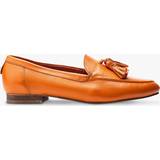 Orange Loafers Moda In Pelle Ellmia Orange Leather