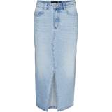 Vero Moda Veri Long Skirt - Blue/Light Blue Denim