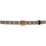Gucci Belts Gucci Marmont Reversible Thin Belt - Beige/Ebony/Black
