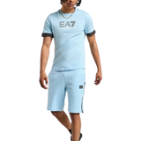 Emporio Armani T-shirts & Tank Tops Emporio Armani Men's EA7 Visibility Logo Tape T-shirt - Blue