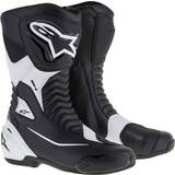Leather Motorcycle Equipment Alpinestars SMX S Boots Black/White Man, Woman