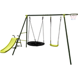 Double Swing with Slide Playset