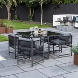 Plastic Patio Dining Sets Dunelm Kubic Patio Dining Set, 1 Table incl. 4 Chairs