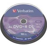 8x Optical Storage Verbatim DVD+R 8.5GB 8x Spindle 10-Pack