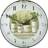Roger Lascelles Herb Pots 36cm Wall Clock