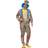 Smiffys Deluxe Patchwork Clown Costume