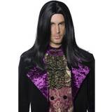 Long Wigs Fancy Dress Smiffys Gothic Count Wig