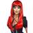 Smiffys Bewitching Wig Red & Black