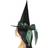 Smiffys Deluxe Witch Hat Black with Green Bow