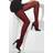 Smiffys Opaque Tights Red & Black Striped
