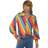 Smiffys 1970's Rainbow Colour Shirt