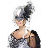 Eye Mask Fancy Dress Smiffys Masquerade Dark Angel Eyemask
