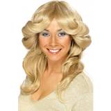 Long Wigs Fancy Dress Smiffys 70'S Flick Wig Blonde