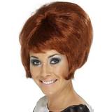 Short Wigs Fancy Dress Smiffys 60's Beehive Wig Auburn