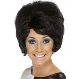 Short Wigs Fancy Dress Smiffys 60's Beehive Wig Black