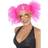 Smiffys 80's Bunches Wig Pink