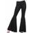 Smiffys Flared Trousers Ladies Black