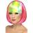 Smiffys Partyrama Wig Neon Pink
