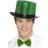Smiffys Sequin Top Hat Green