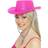 Smiffys Cowboy Glitter Hat Neon Pink