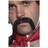 Smiffys Authentic Western Mexican Handlebar Moustache Black